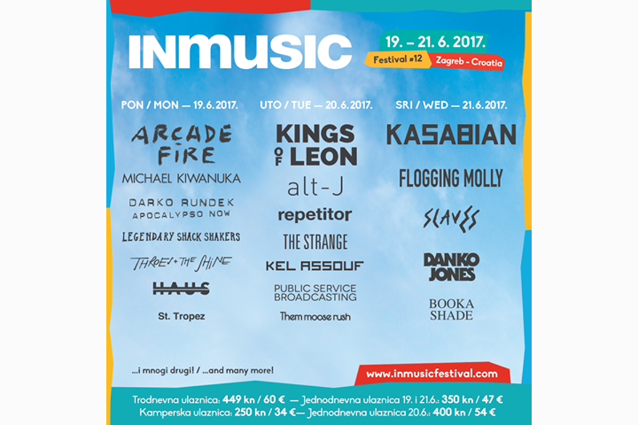 Objavljena potpuna satnica dvanaestog INmusic festivala!