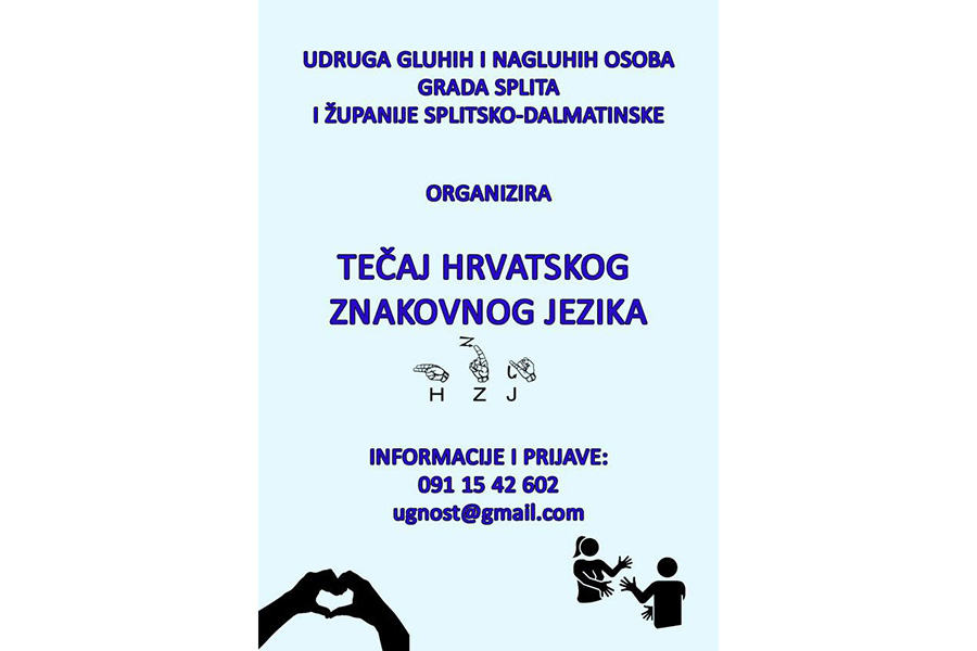 Prijavite se na tečaj hrvatskog znakovnog jezika