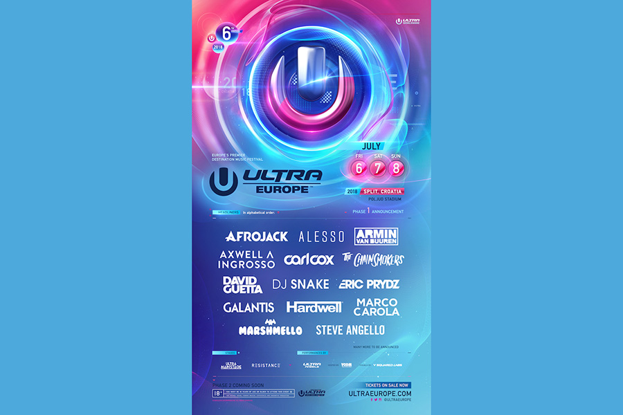 Ultra Europe: The Chainsmokers, Eric Prydz i Marshmello stižu na Poljud