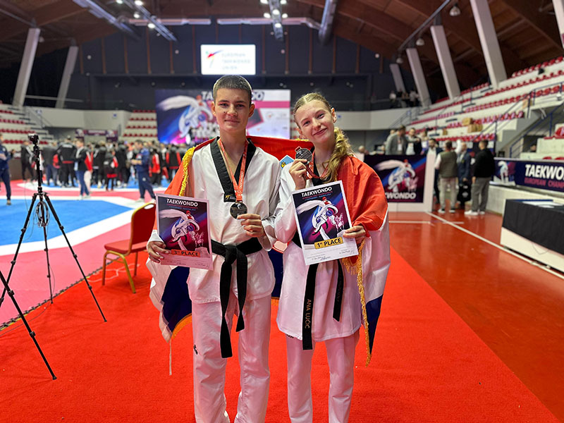 Ana Lučić europska prvakinja, a Šimun Kurtić brončani na Europskom kadetskom prvenstvu u taekwondou u Tirani