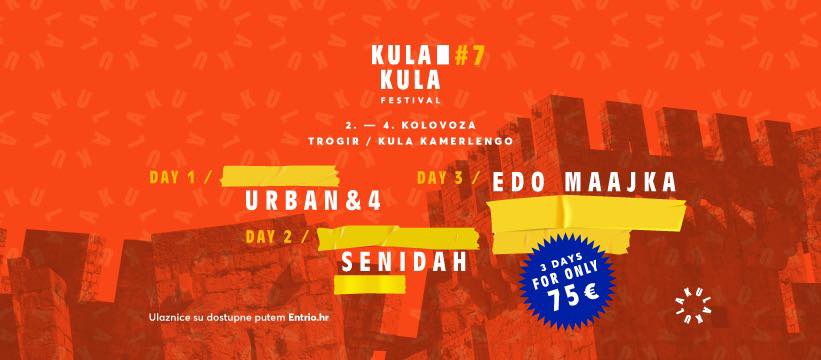 Sedmo izdanje KulaKula festivala najavljuju Urban, Edo Maajka i trap diva Senidah!
