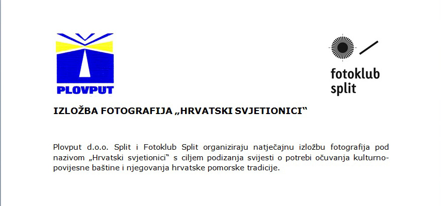 Sudjelujte na natječajnoj izložbi fotografija pod nazivom „Hrvatski svjetionici“