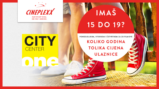 Imaš 15 do 19? Super akcija u Cineplexxu traje do 29.1.