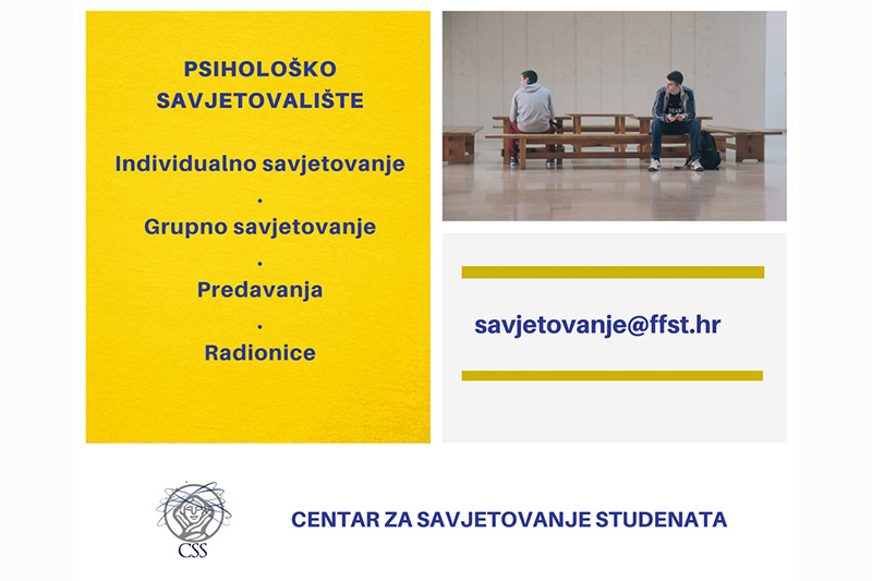Besplatno psihološko savjetovalište za studente