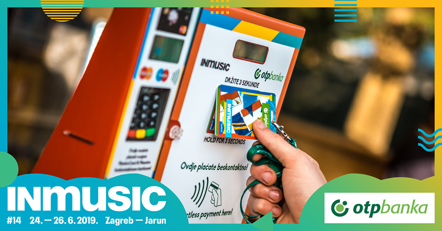 Bezgotovinsko i beskontaktno plaćanje na INmusic festivalu #14 uz OTP banku!