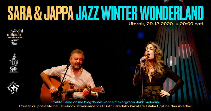 Jazz na Adventu u Splitu: pratite Saru & Jappu uživo online iz Gradskog kazališta lutaka