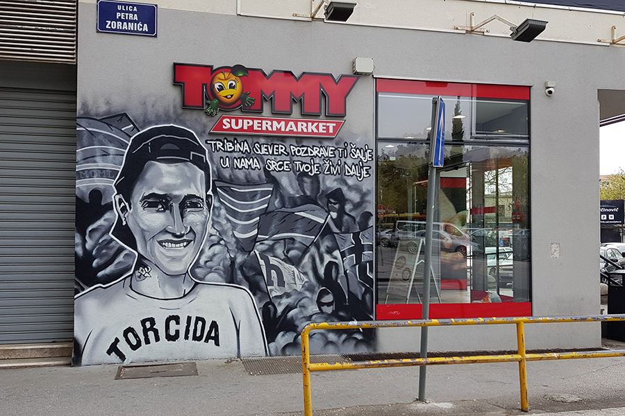 Novi Torcidin mural posvećen Ivanu Mati  Blaževiću