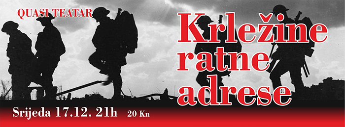 Gostovanje predstave “Krležine ratne adrese”